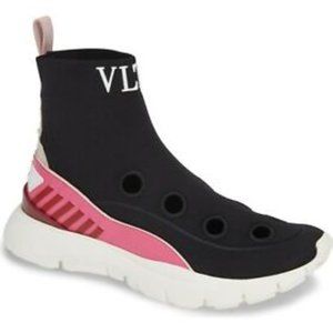 Valentino Garavani VLTN Heroes High Top Sneaker Women Black Pink